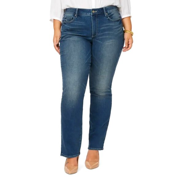 NYDJ Denim - NYDJ Marilyn Straight Leg LiftxTuck Technology Stretch Jeans In Enchantment 22W